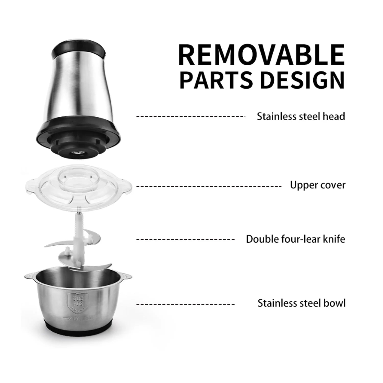 5104 3Ltr Electric Food Processor Stainless Steel Onion Cutter Multi Chopper 2 Speed Levels 5 Blades Universal Chopper for kitchen DeoDap 5104 3Ltr Electric Food Processor Stainless Steel Onion Cutter Multi Chopper 2 Speed Levels 5 Blades Universal Chopper for kitchen DeoDap